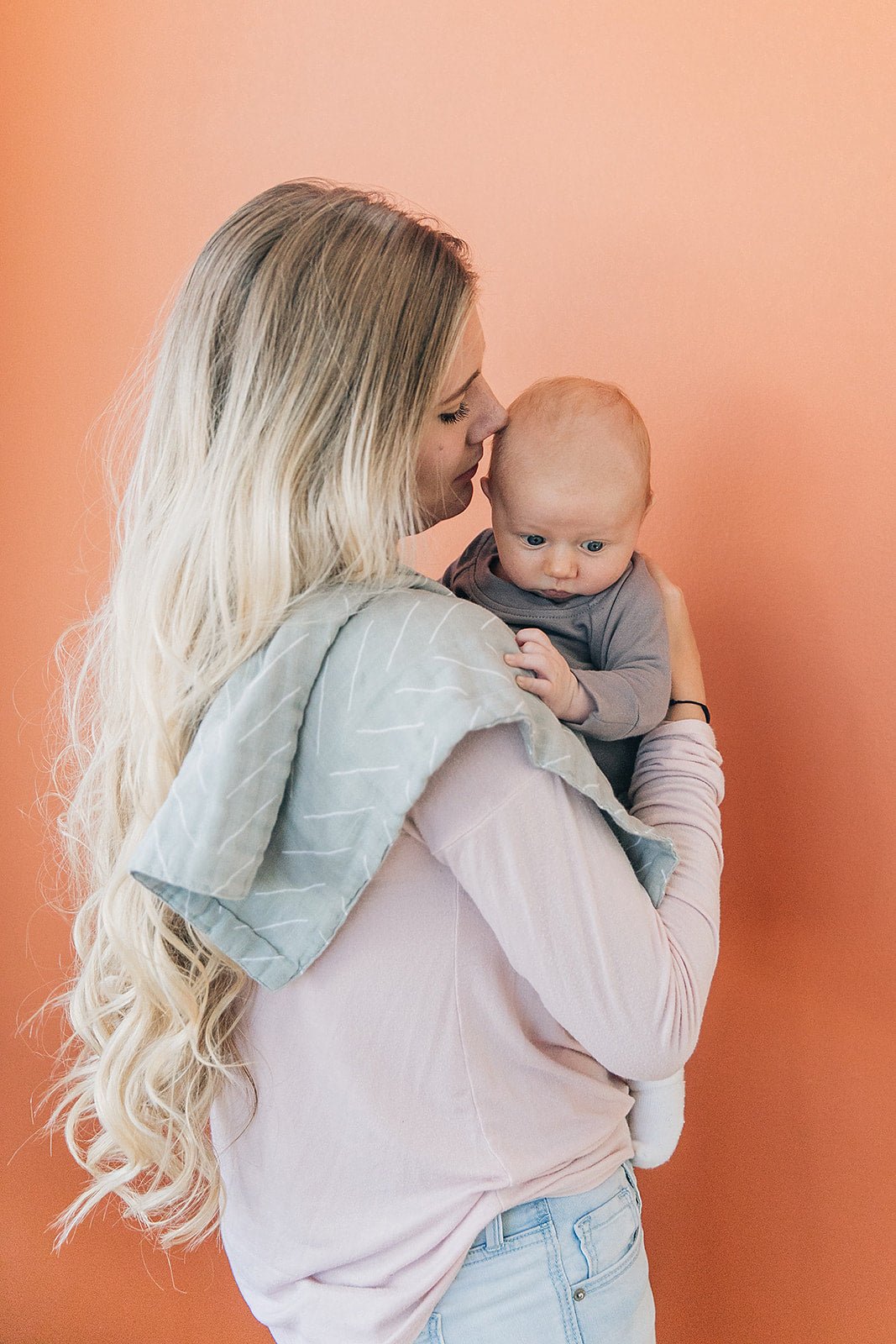 Desert Sage Muslin Burp Cloth - Mack & Harvie