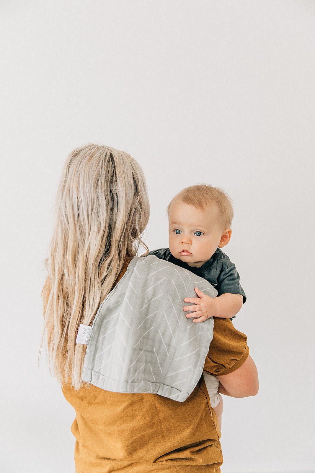 Desert Sage Muslin Burp Cloth - Mack & Harvie