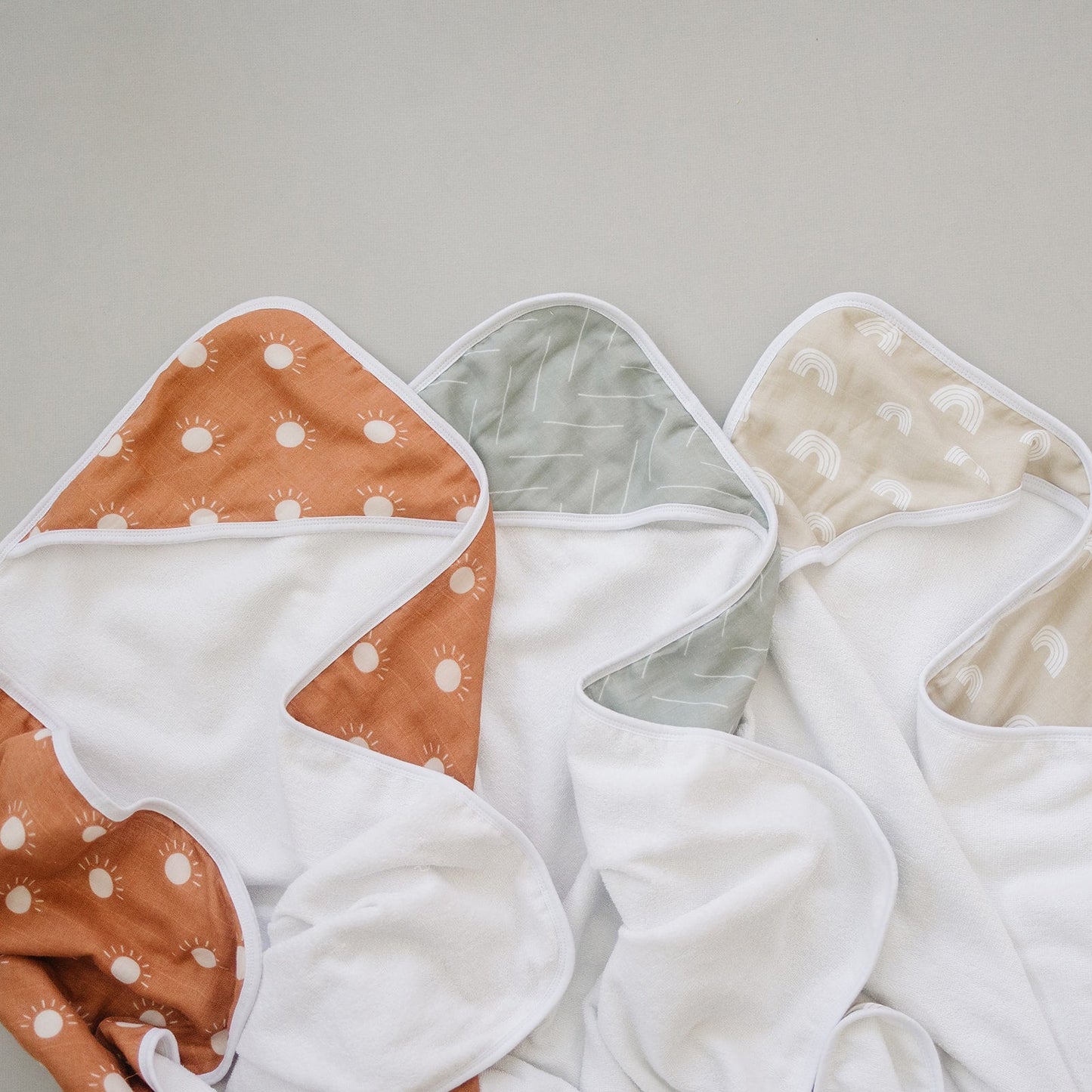 Desert Sage Muslin Hooded Towel - Mack & Harvie