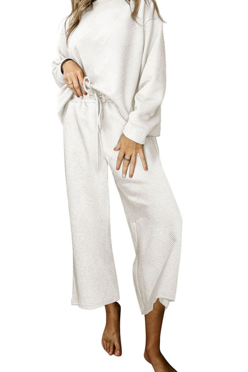 Dropped Shoulder Top and Pants Set - Mack & Harvie
