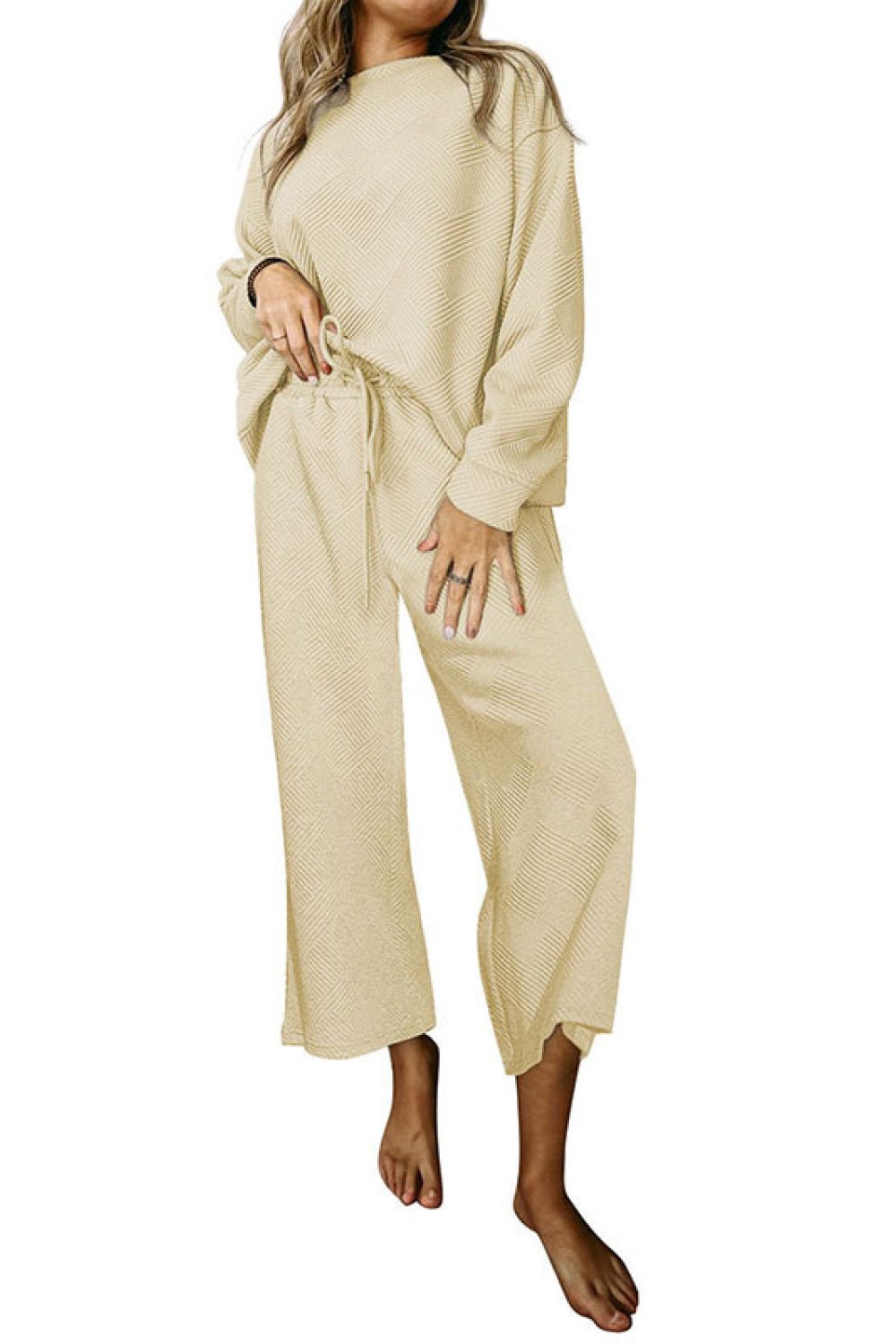 Dropped Shoulder Top and Pants Set - Mack & Harvie