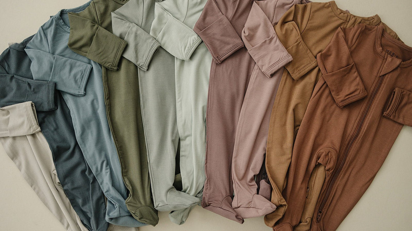 Dusty Blue Bamboo Zipper - Mack & Harvie