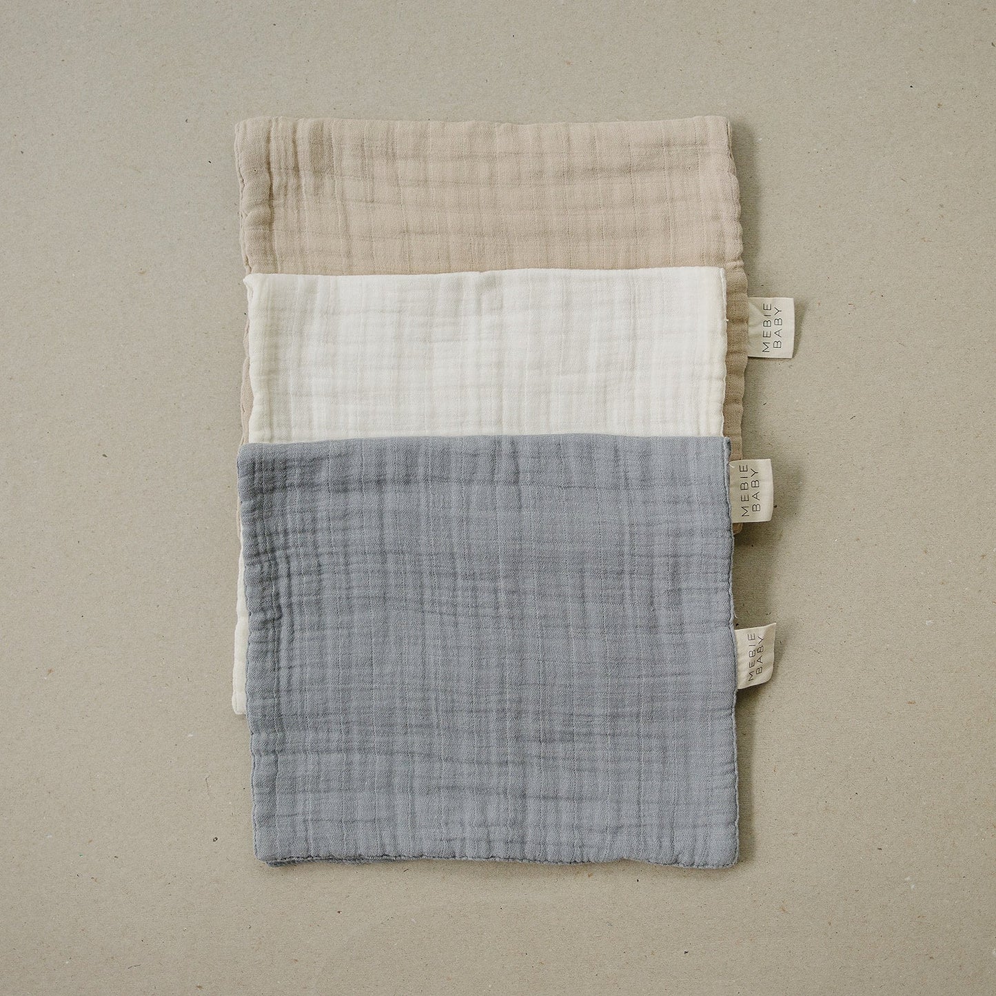 Dusty Blue Muslin Burp Cloth - Mack & Harvie