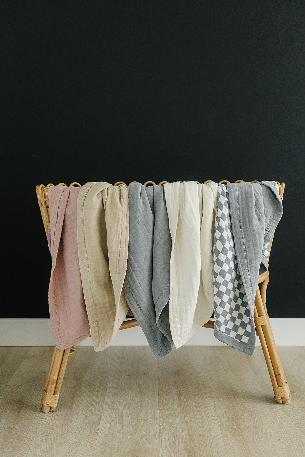 Dusty Blue Muslin Quilt - Mack & Harvie