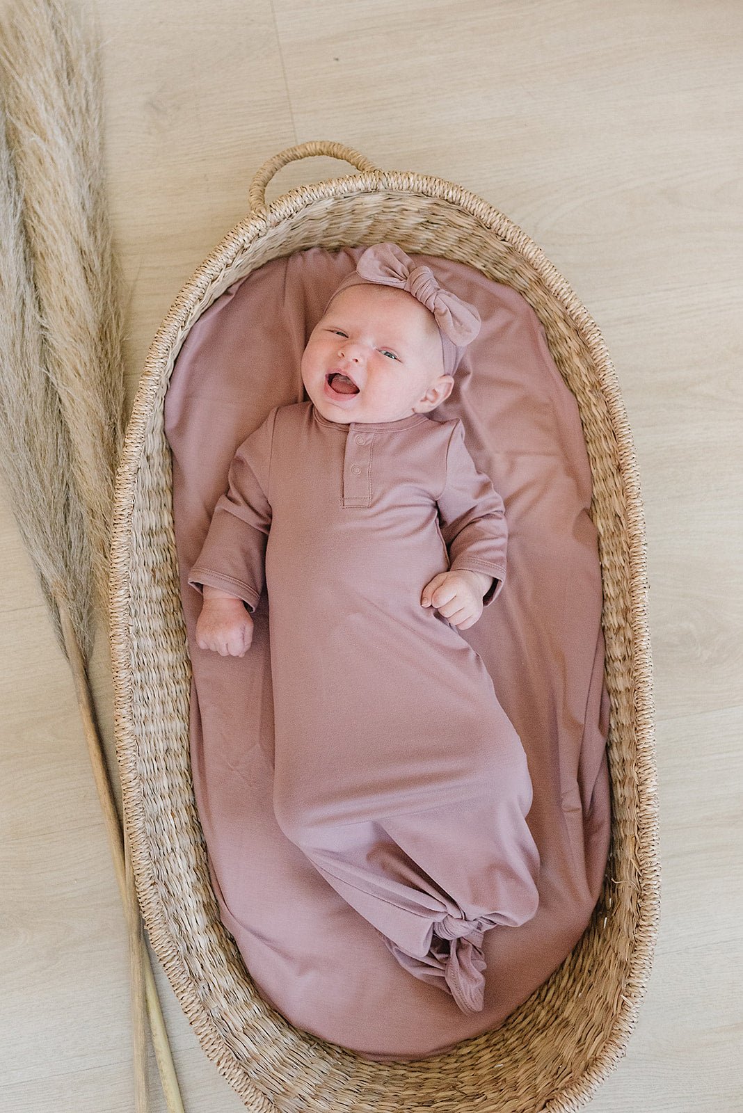 Dusty Rose Bamboo Knot Gown - Mack & Harvie