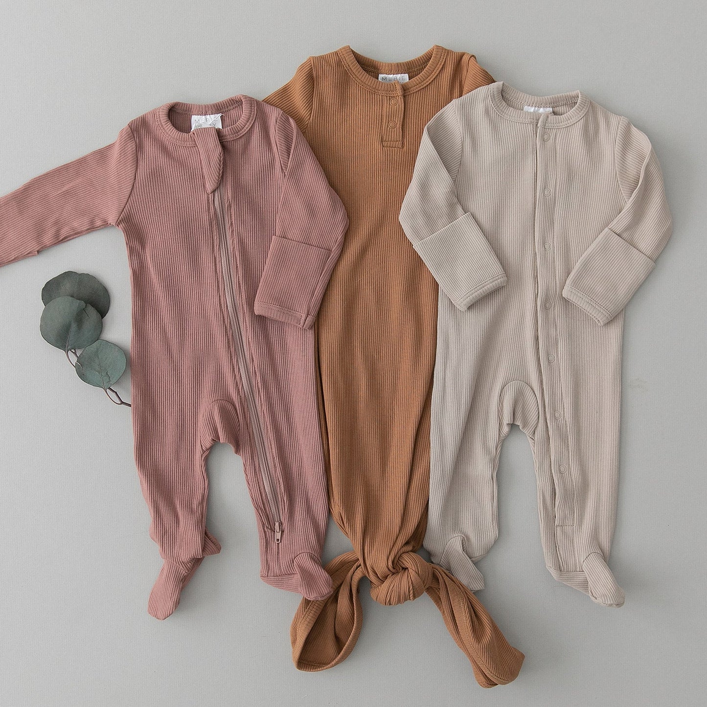 Dusty Rose Organic Cotton Ribbed Zipper - Mack & Harvie