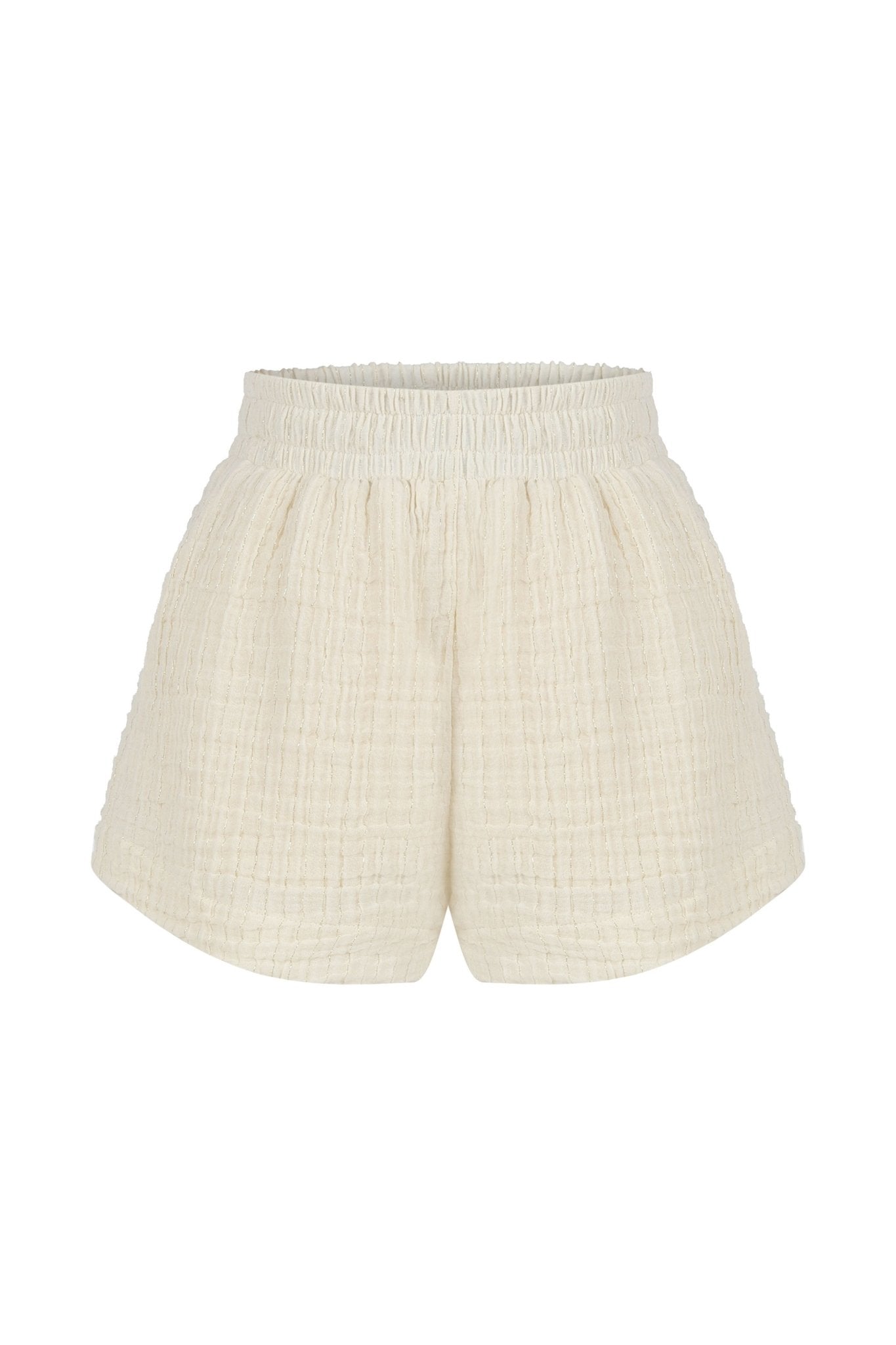 Echo Boy Short - Natural With Gold Stripes - Mack & Harvie