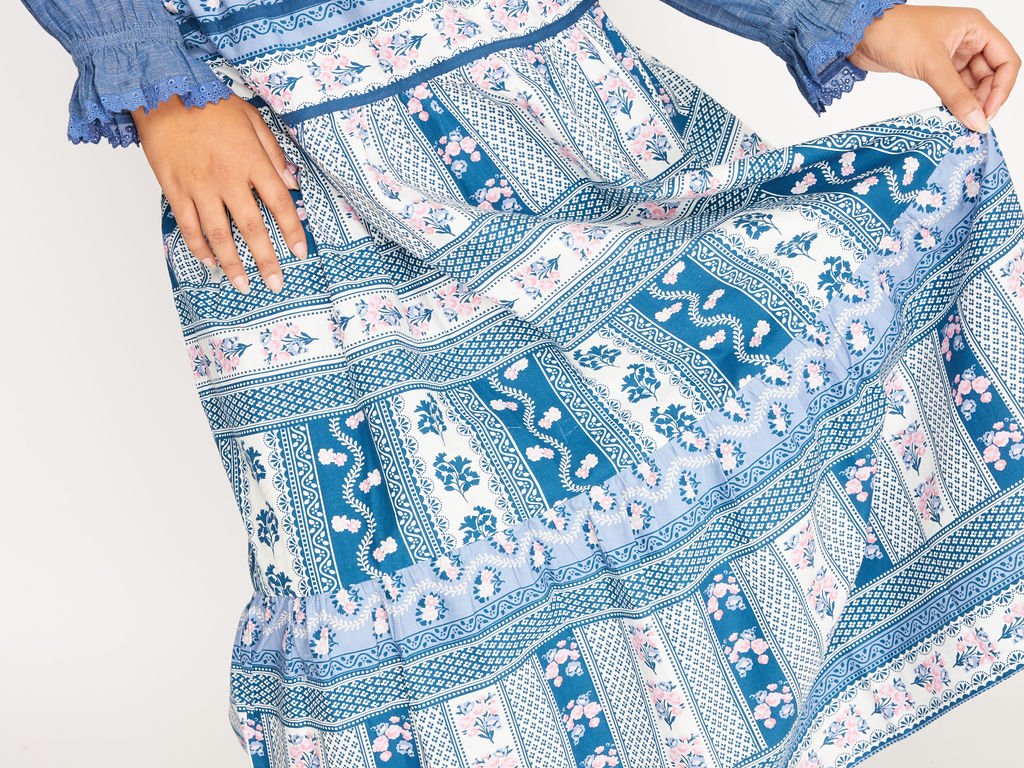 Edith Skirt Vintage Floral - Mack & Harvie