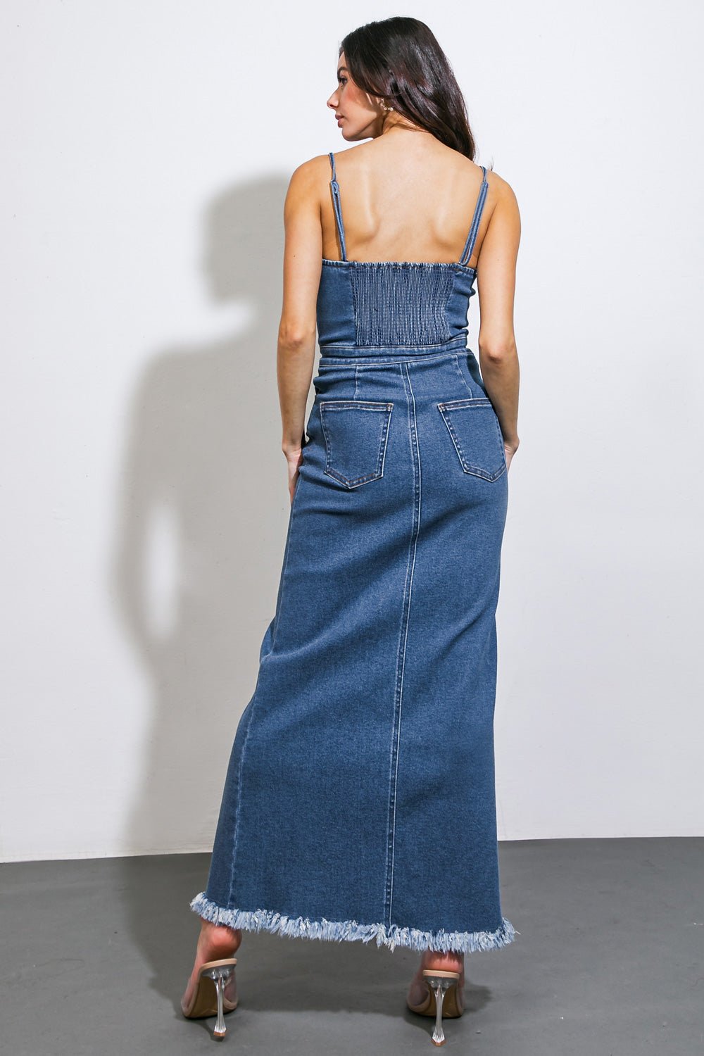 ENDLESS HORIZONS DENIM MIDI DRESS - Mack & Harvie