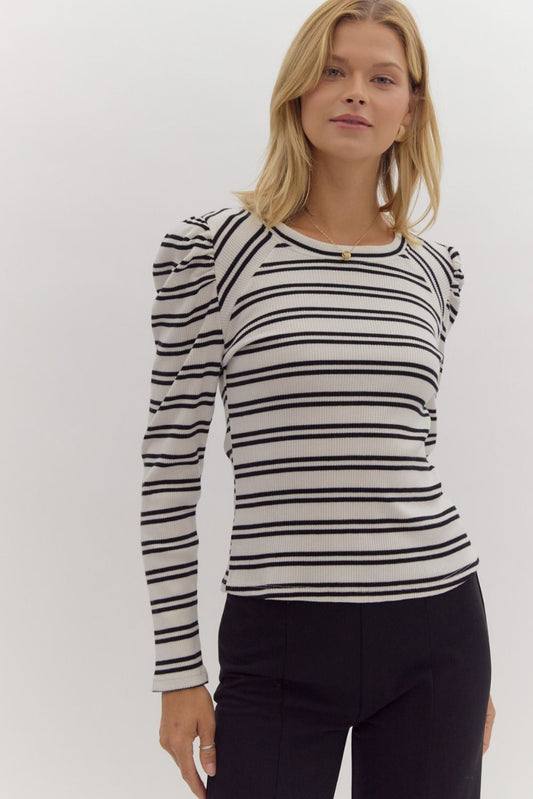 This Is The Life Striped Knit Top *FS