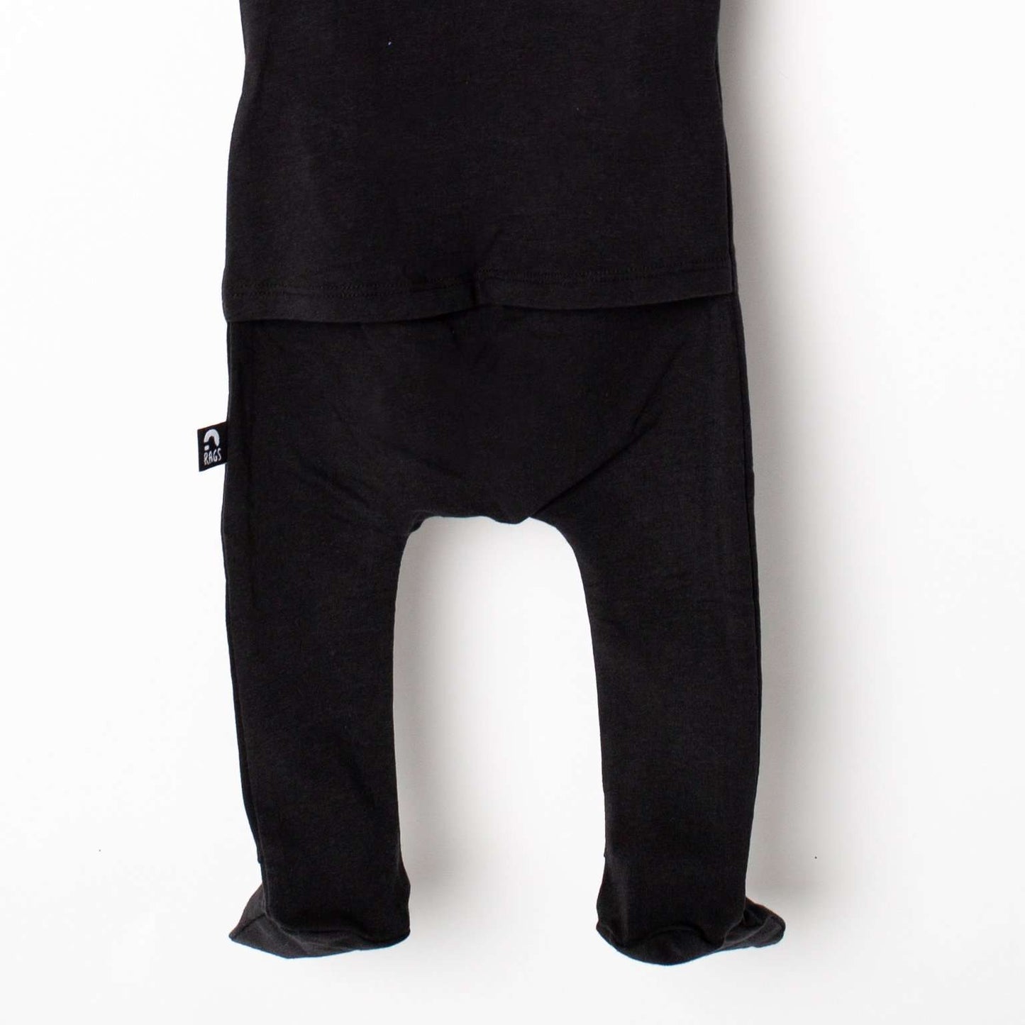 Essentials Peekabooty™ Rag Romper - 'Newborn Rag in Phantom' - Mack & Harvie