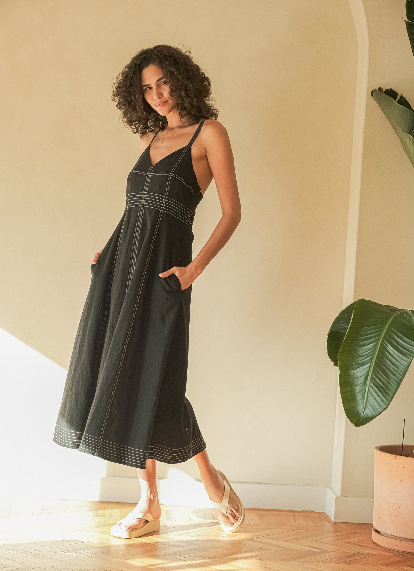 Eva Maxi Dress - Black - Mack & Harvie