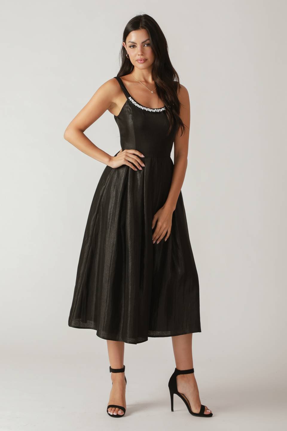 FLUTTERING FIELDS WOVEN MIDI DRESS - Mack & Harvie