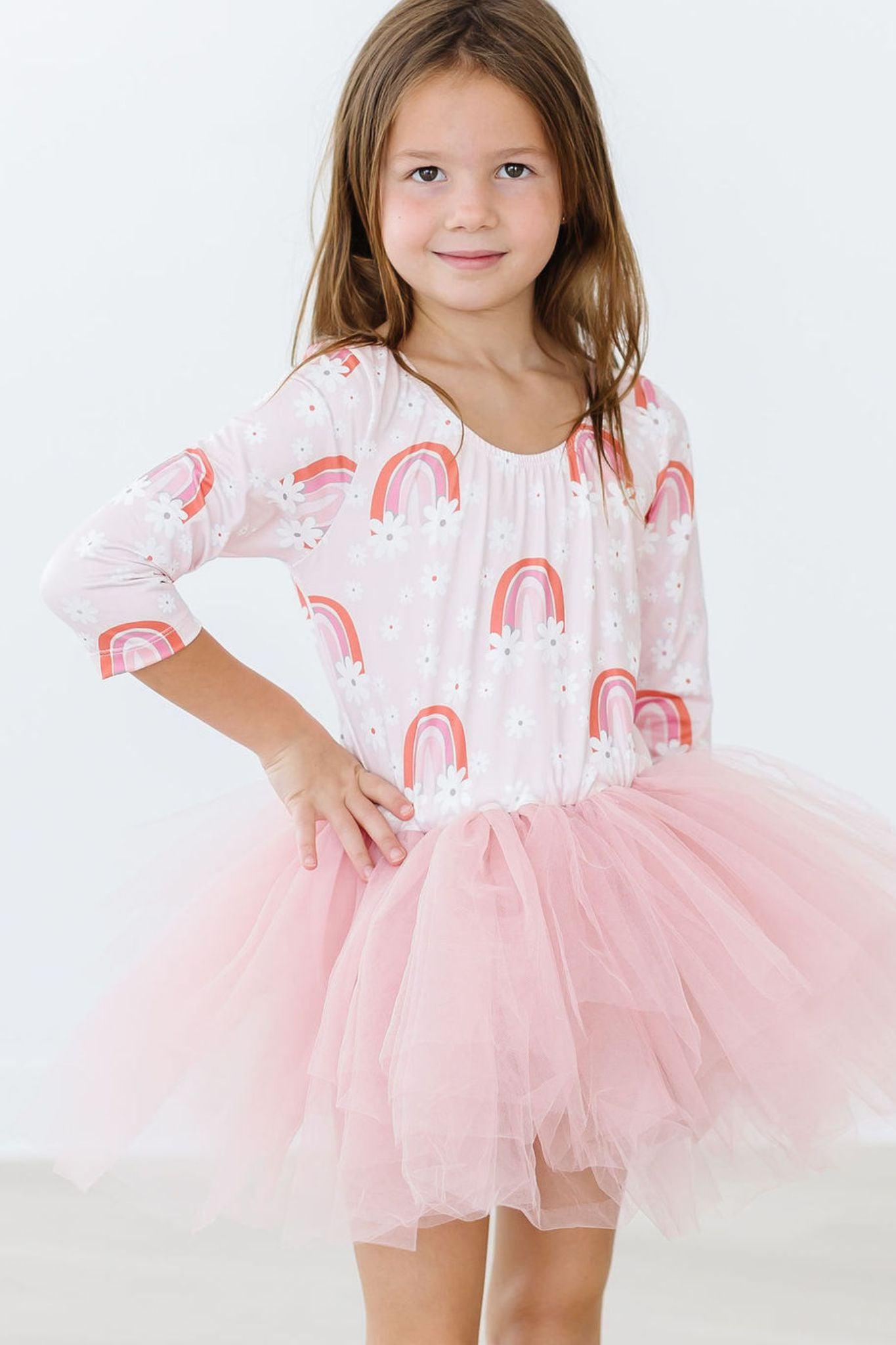 Fun & Flowers 3/4 Tutu Leotard - Mack & Harvie