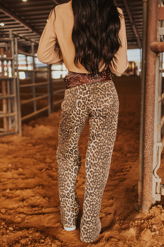 The Heidi Leopard Jean