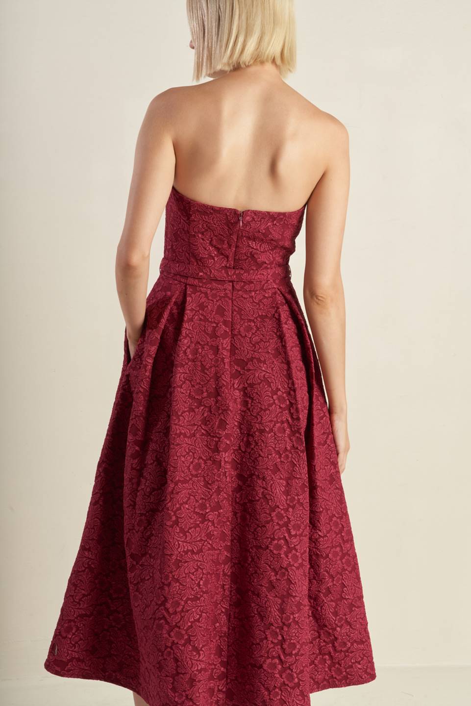 GLORIOUS SHINE WOVEN MIDI DRESS - Mack & Harvie