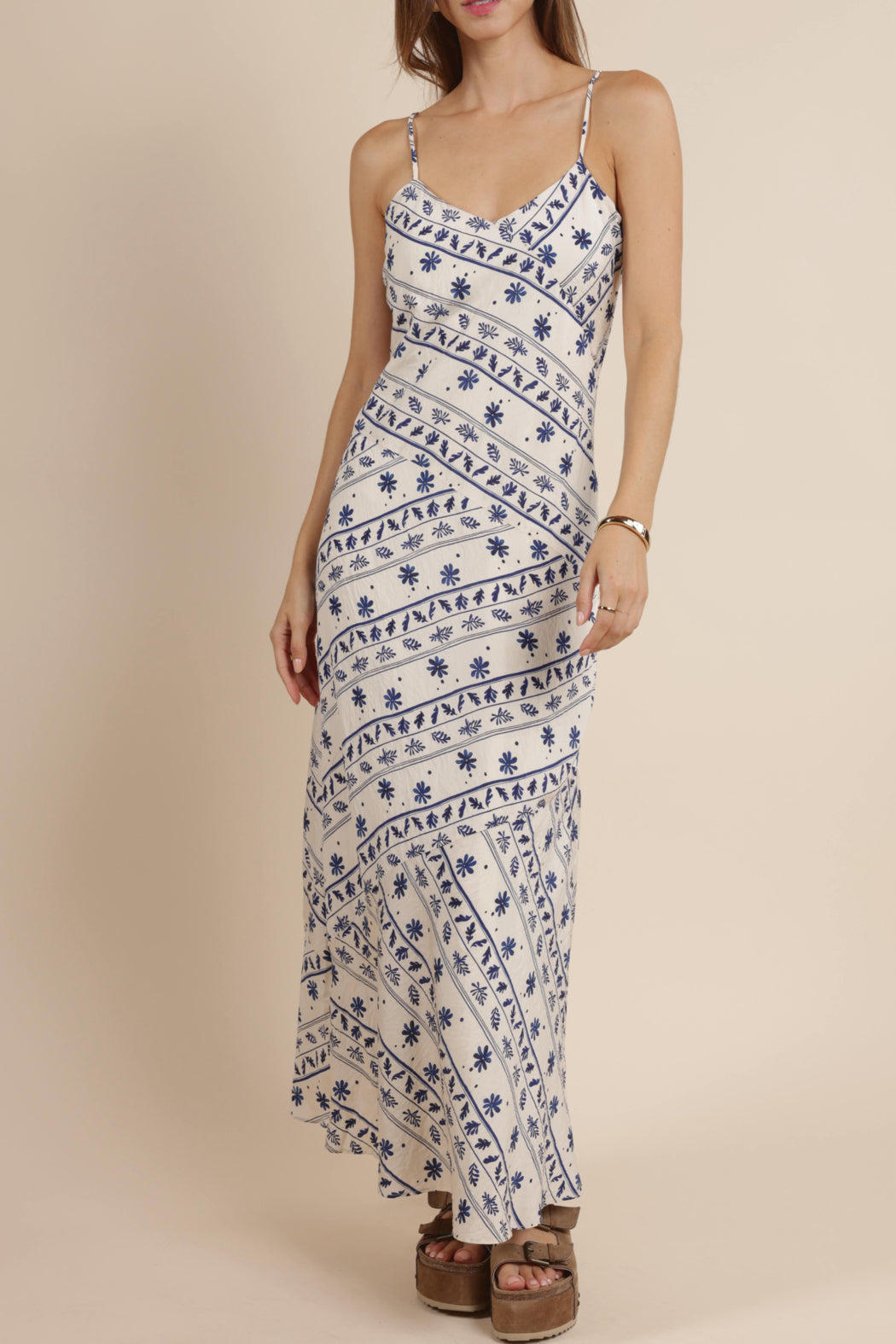 GREAT SPRING MAXI SLIP DRESS