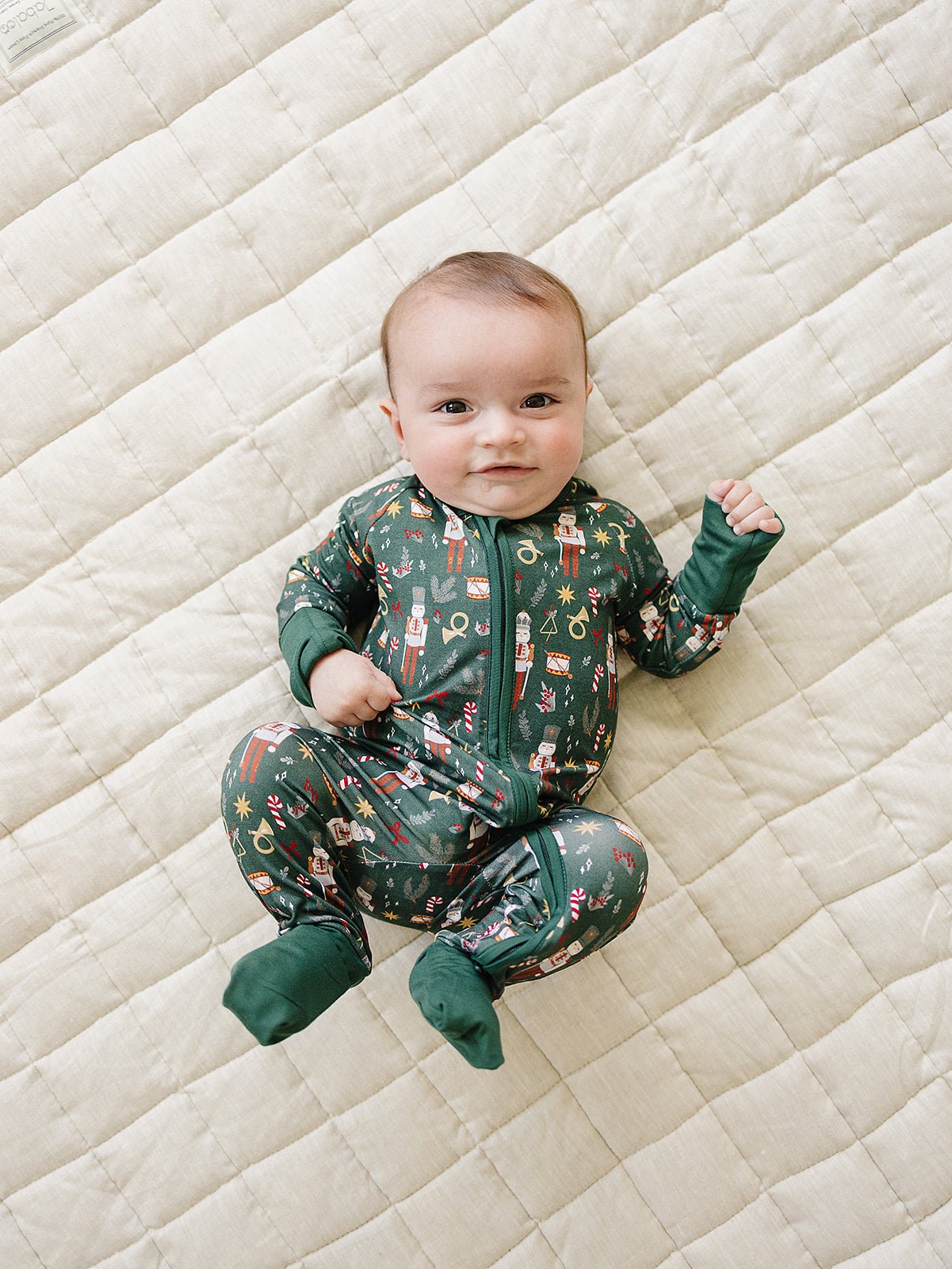Green Nutcracker Bamboo Zipper - Mack & Harvie