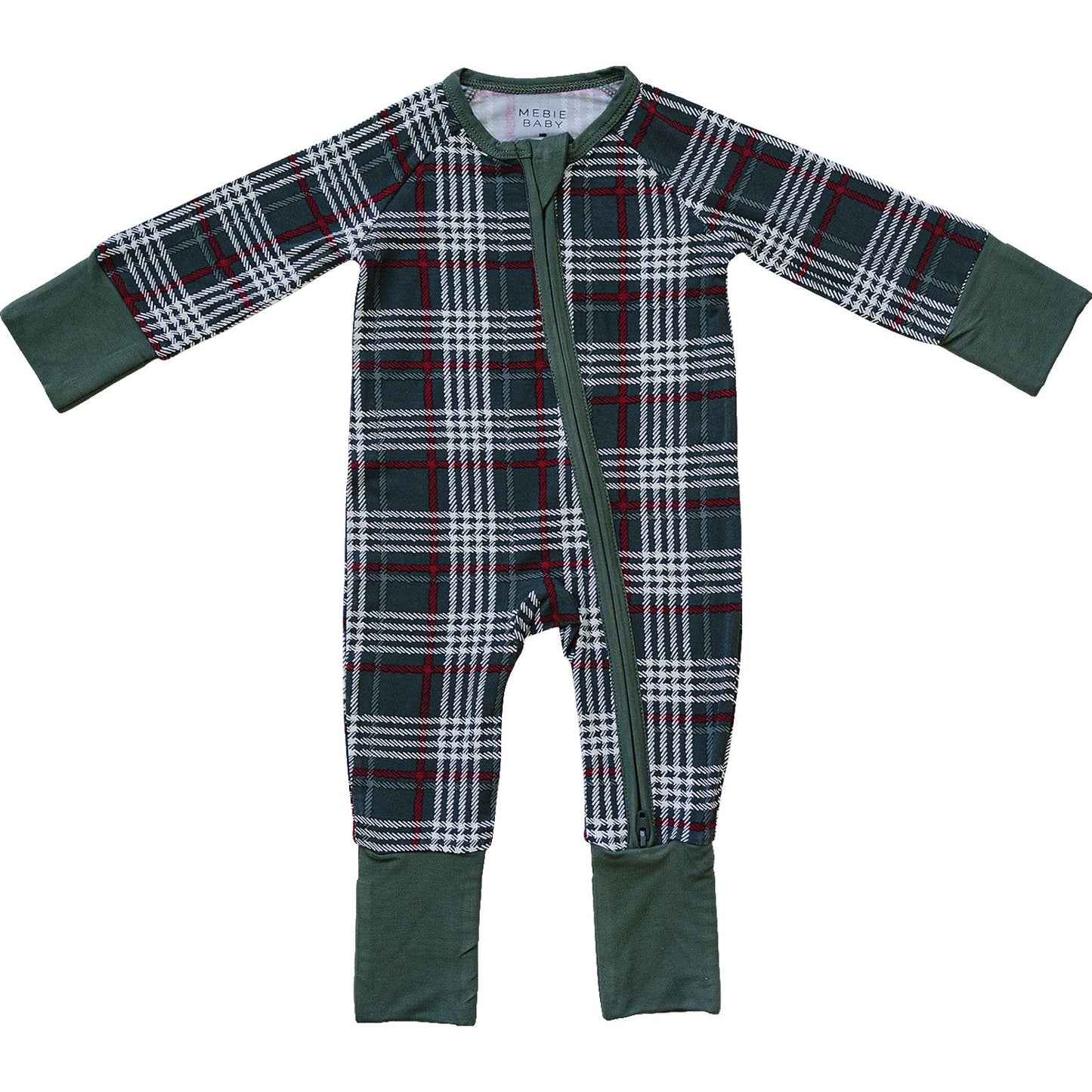 Green Plaid Bamboo Zipper - Mack & Harvie