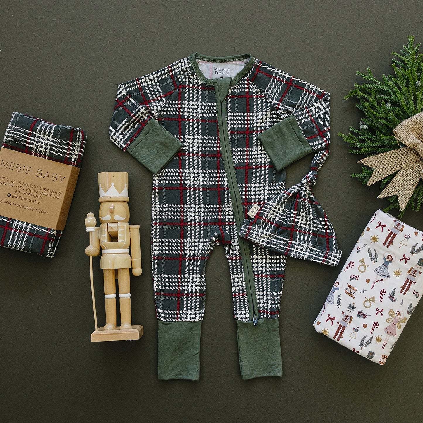 Green Plaid Bamboo Zipper - Mack & Harvie