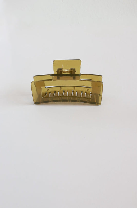 Green Rectangle Hair Clip | Medium Size - Mack & Harvie