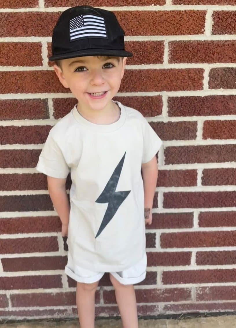 GREIGE ACID-WASH SPARK TEE - Mack & Harvie