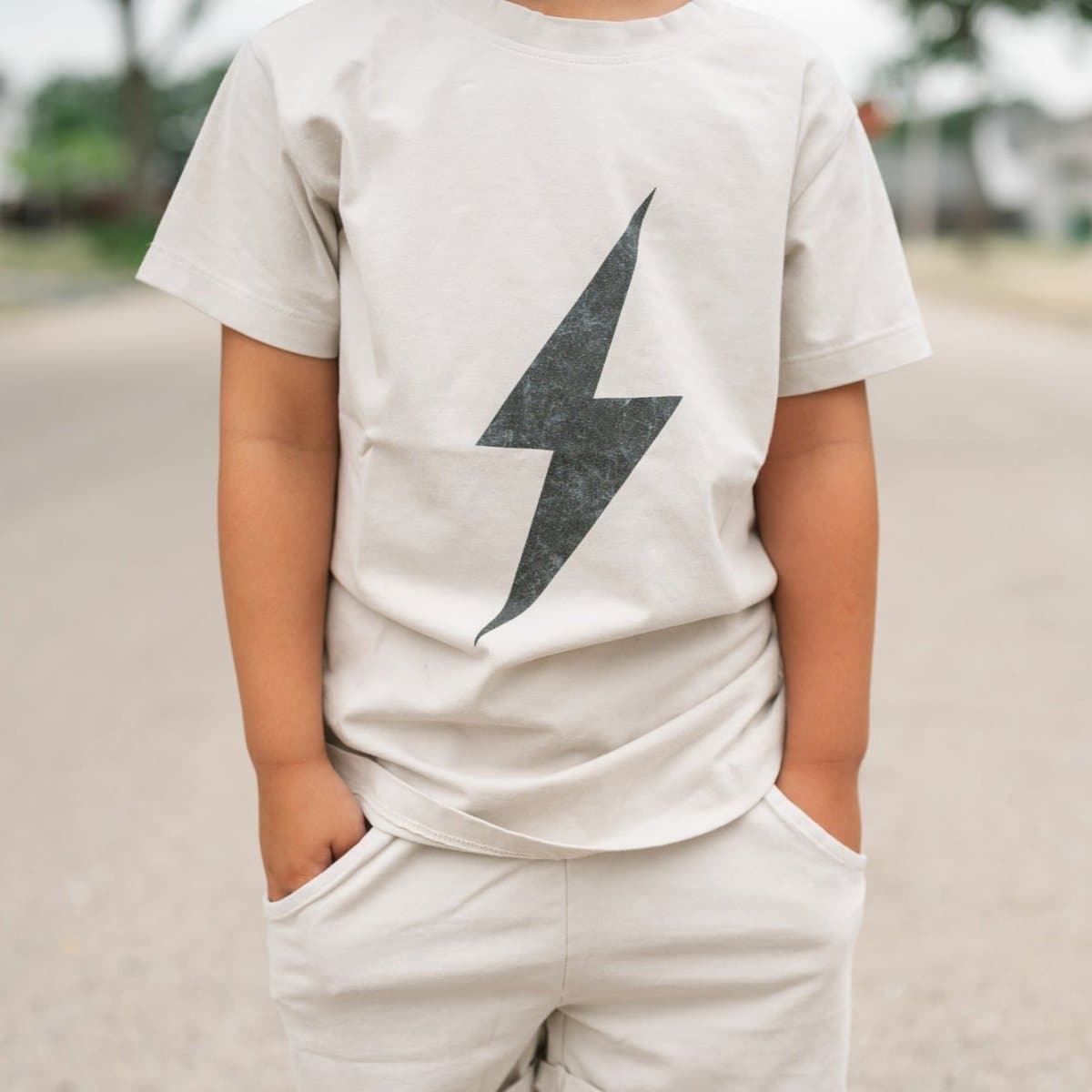 GREIGE ACID-WASH SPARK TEE - Mack & Harvie
