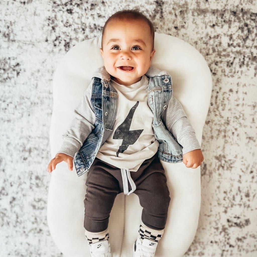 GREIGE ACID-WASH SPARK TEE - Mack & Harvie