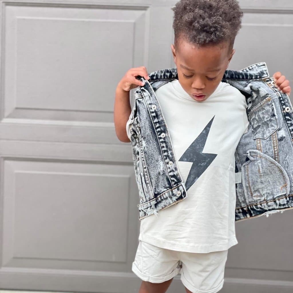 GREIGE ACID-WASH SPARK TEE - Mack & Harvie