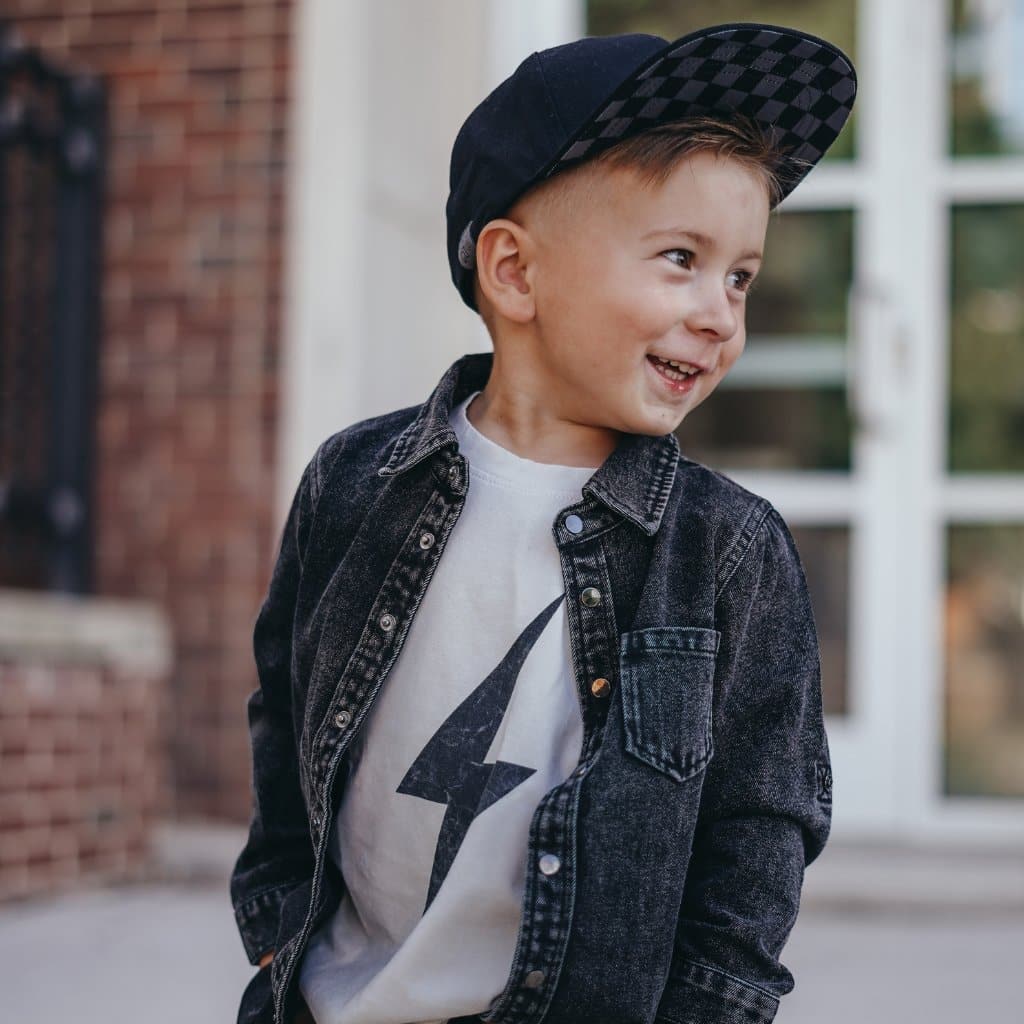 GREIGE ACID-WASH SPARK TEE - Mack & Harvie