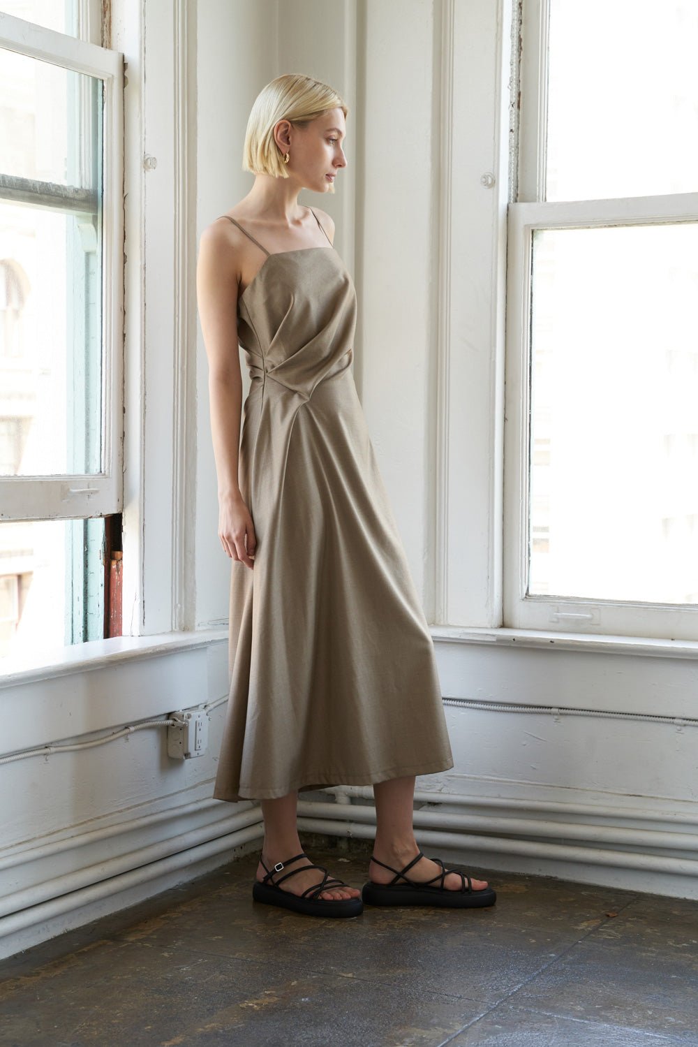 HAPPILY YOURS WOVEN MIDI DRESS - Mack & Harvie