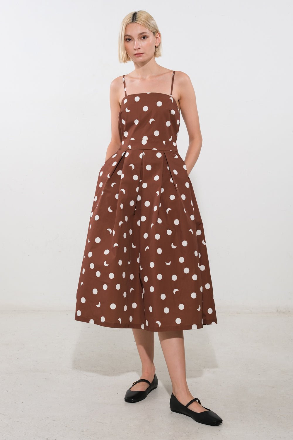 HARMONY HORIZON WOVEN MIDI DRESS - Mack & Harvie
