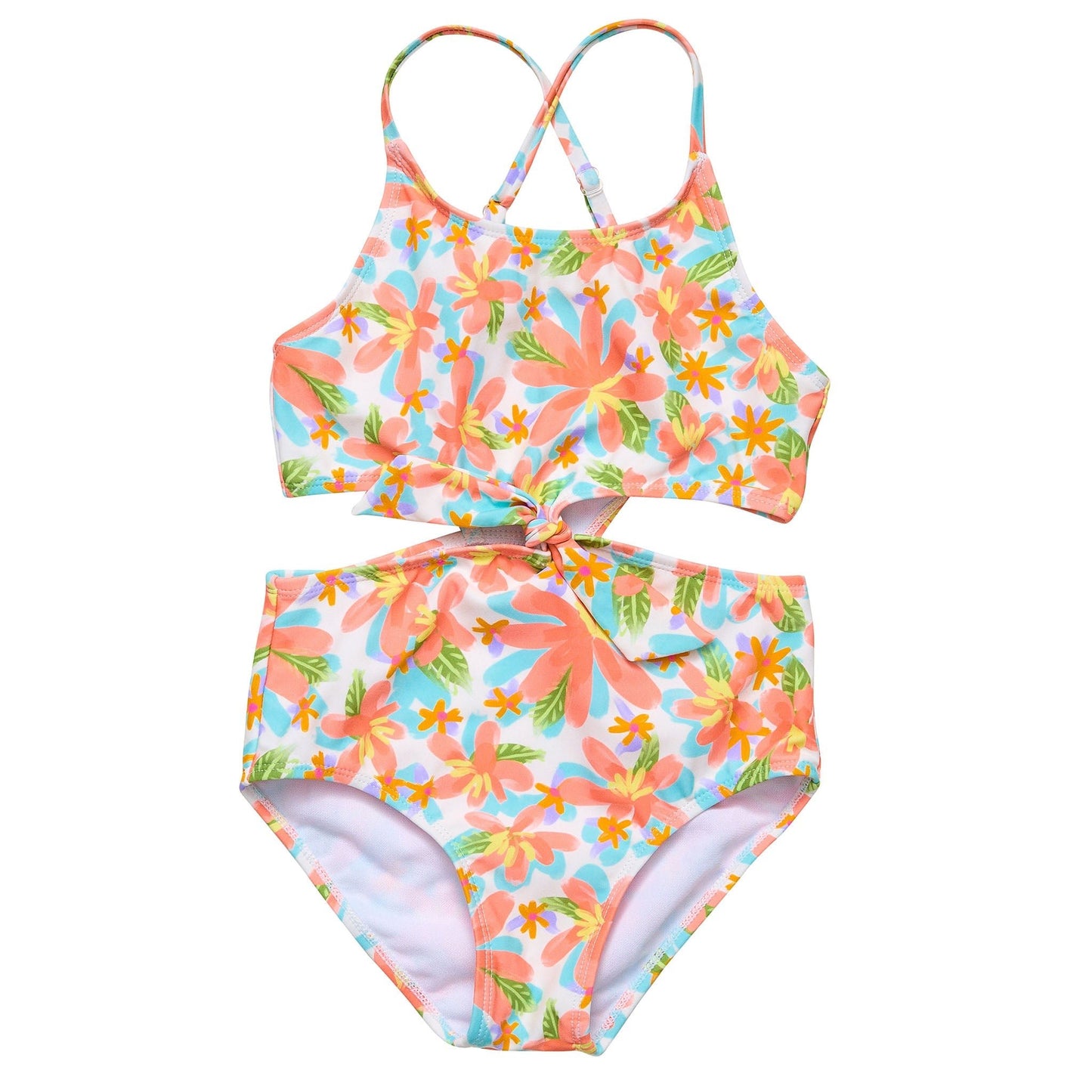 Hawaiian Luau Sustainable Cut Out Swimsuit - Mack & Harvie