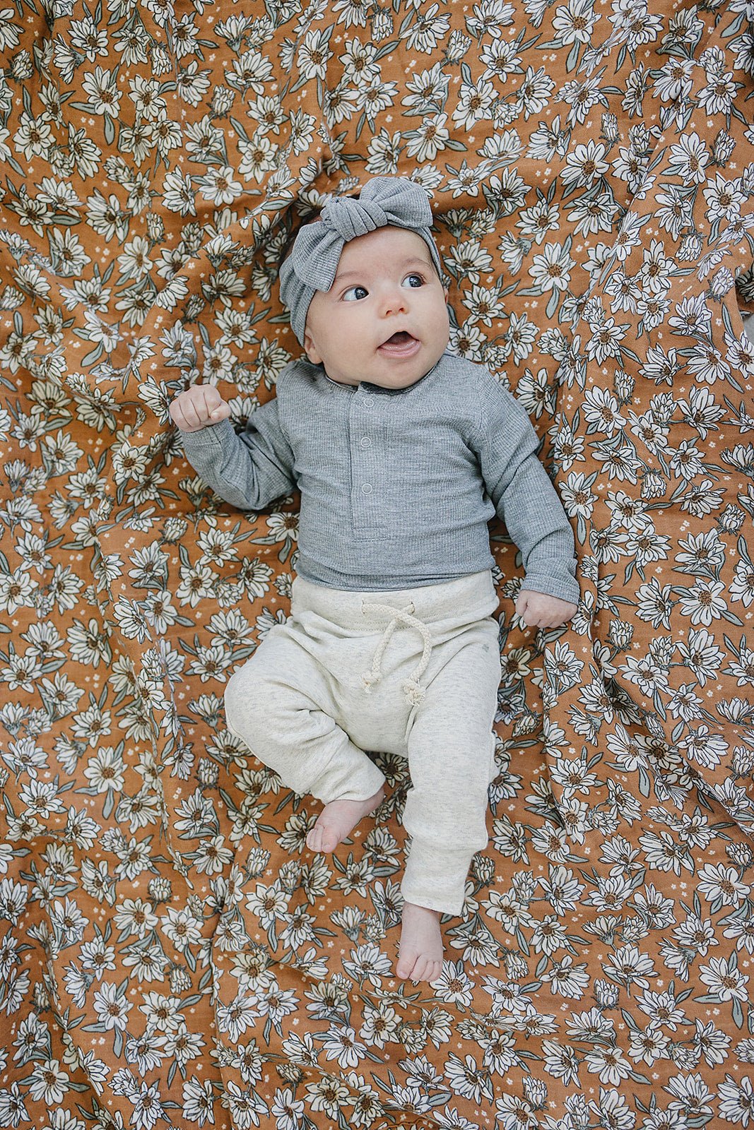 Heather Grey Ribbed Bamboo Head Wrap - Mack & Harvie