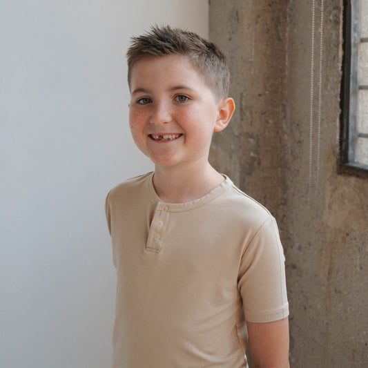 Tan | Everyday Boy's Henley