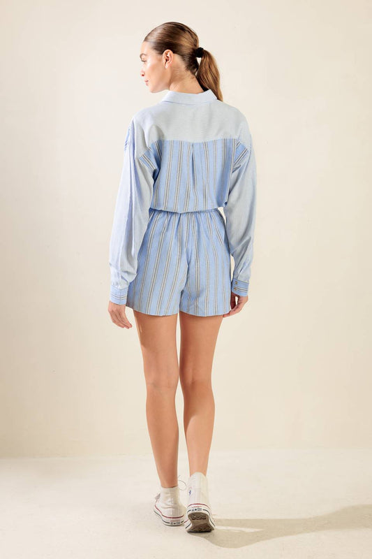 HOLD ME CLOSE WOVEN ROMPER - Mack & Harvie