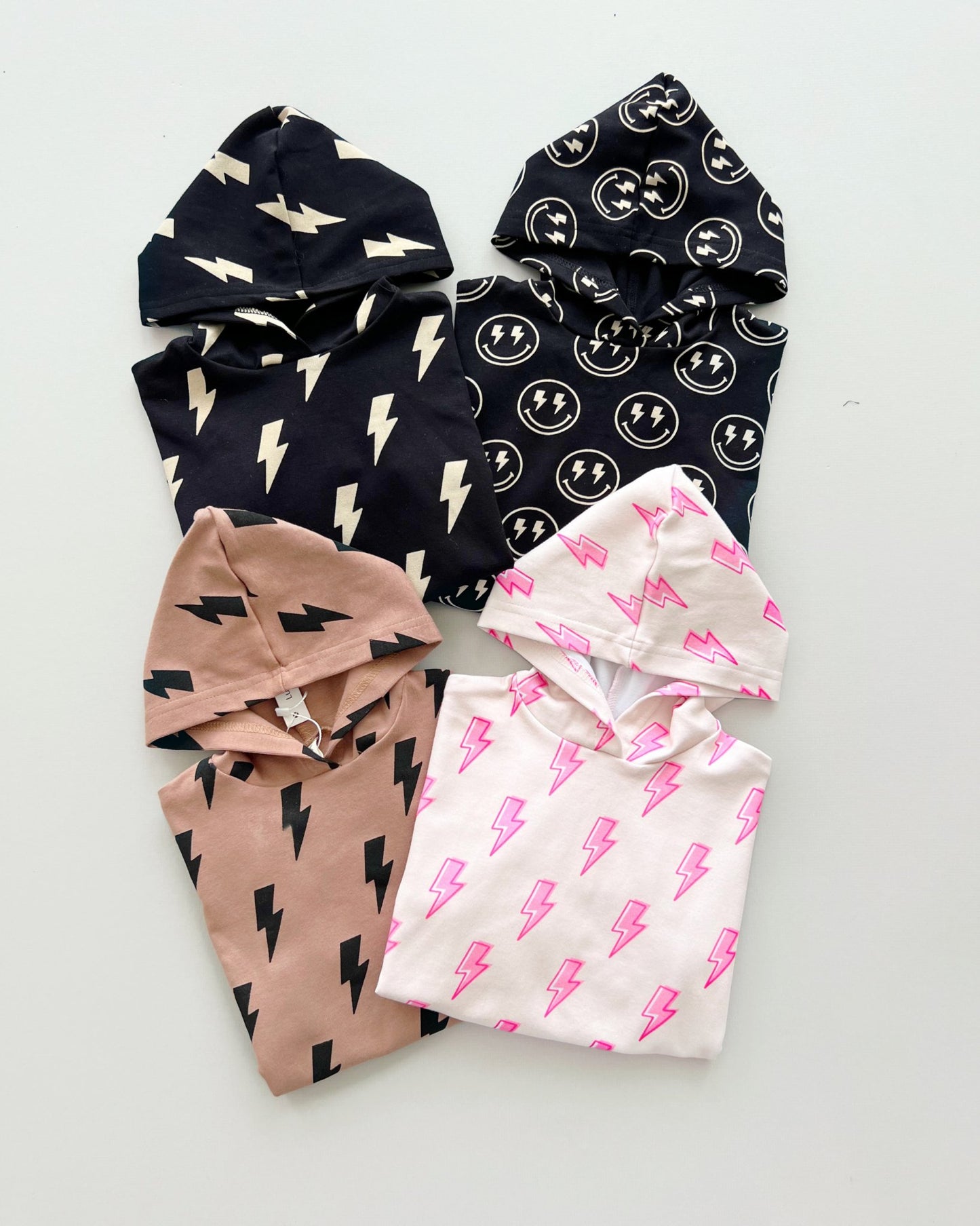 Hooded Bubble Romper | Pink Bolts - Mack & Harvie