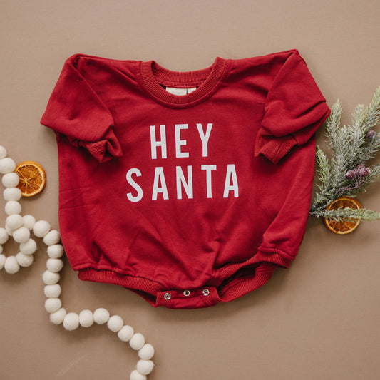 Hey Santa Sweatshirt Romper
