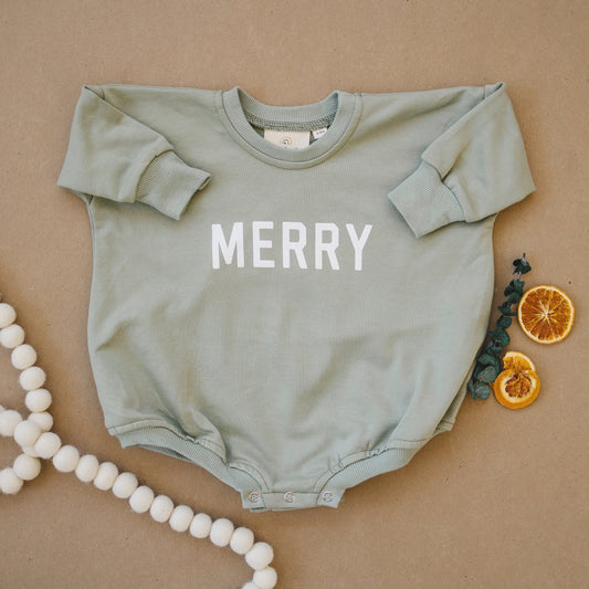 Merry Sweatshirt Romper