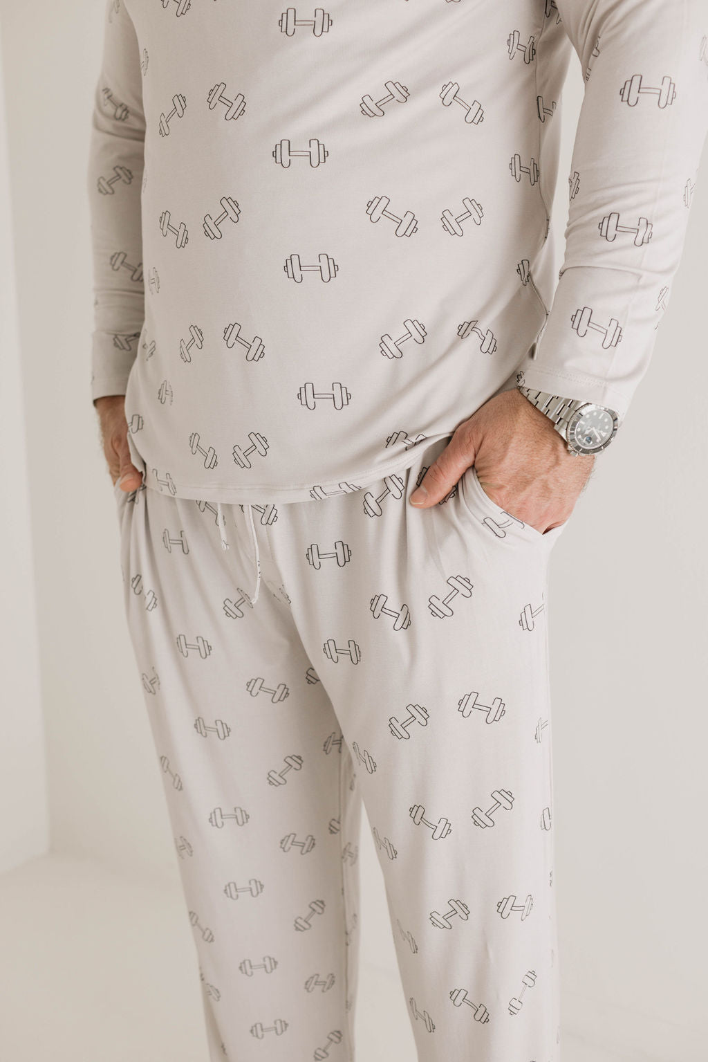 Men's Long Sleeve Bamboo Pajamas | Arm Day