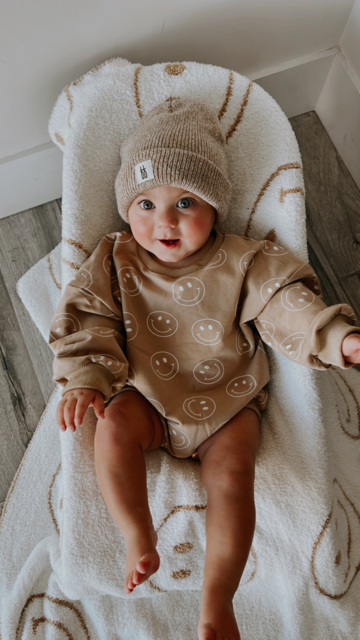 Long Sleeve Romper | Just Smile