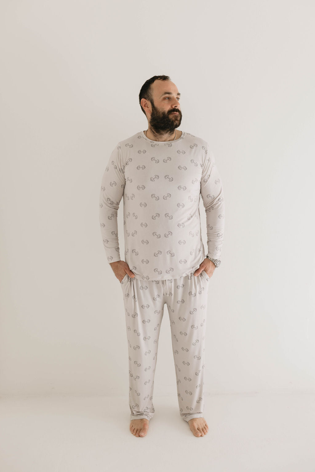 Men's Long Sleeve Bamboo Pajamas | Arm Day