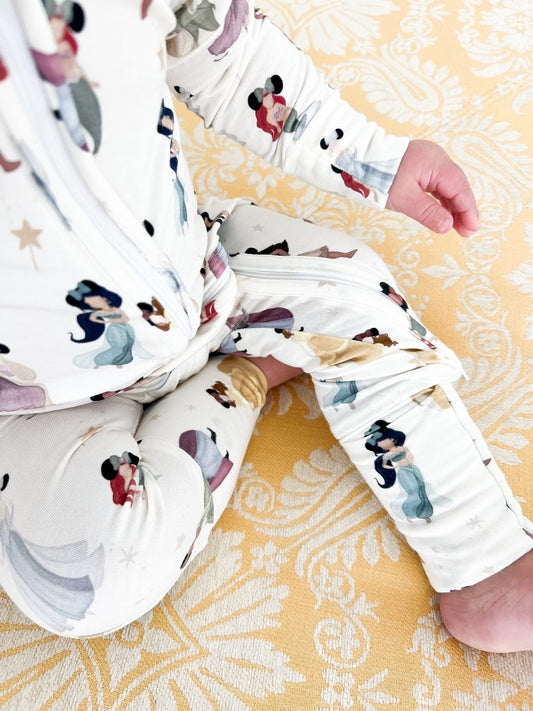 Princess Magic Zip Up Bamboo Pajamas