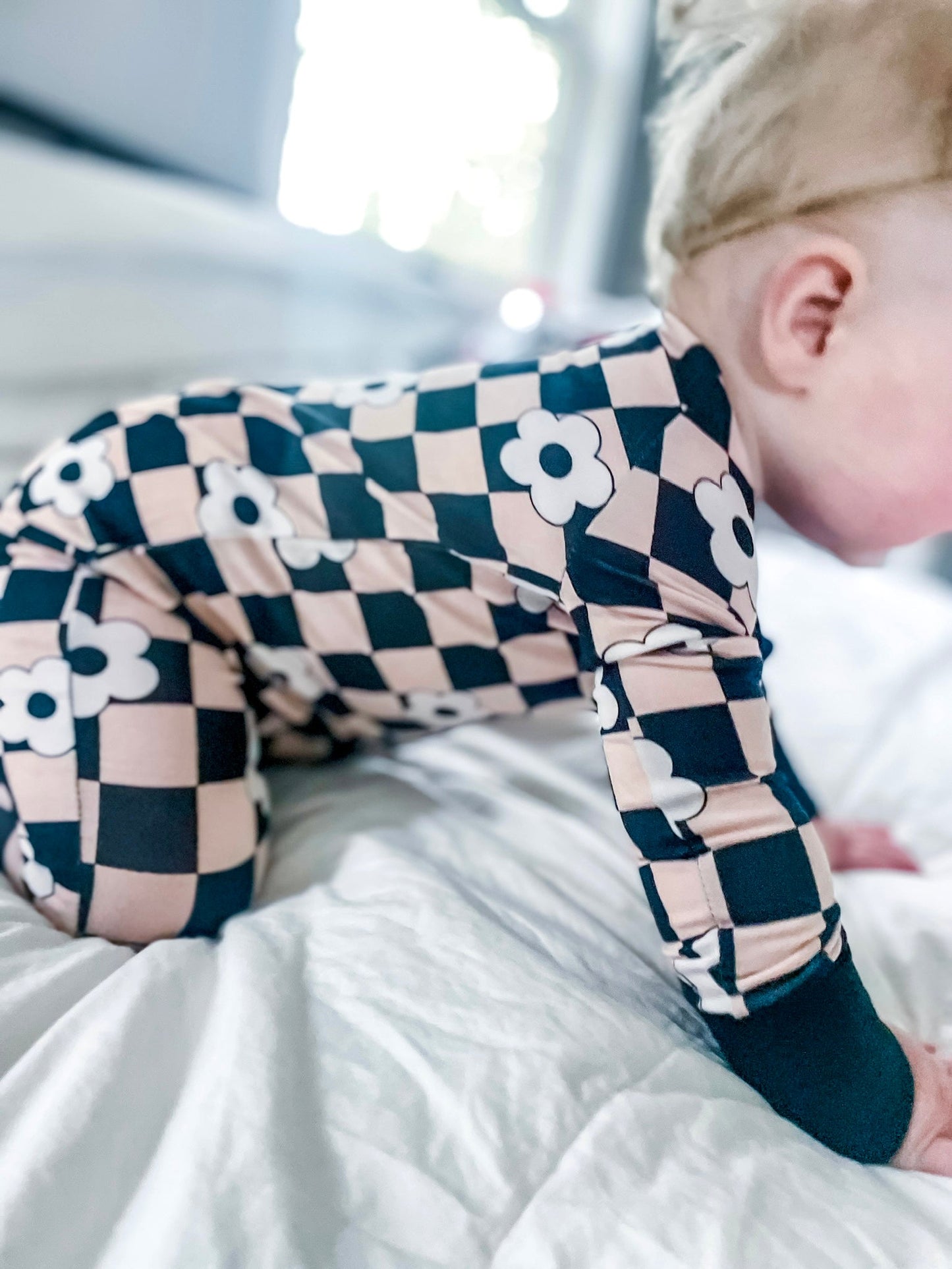 RETRO DAISY CHECKS DREAM ROMPER