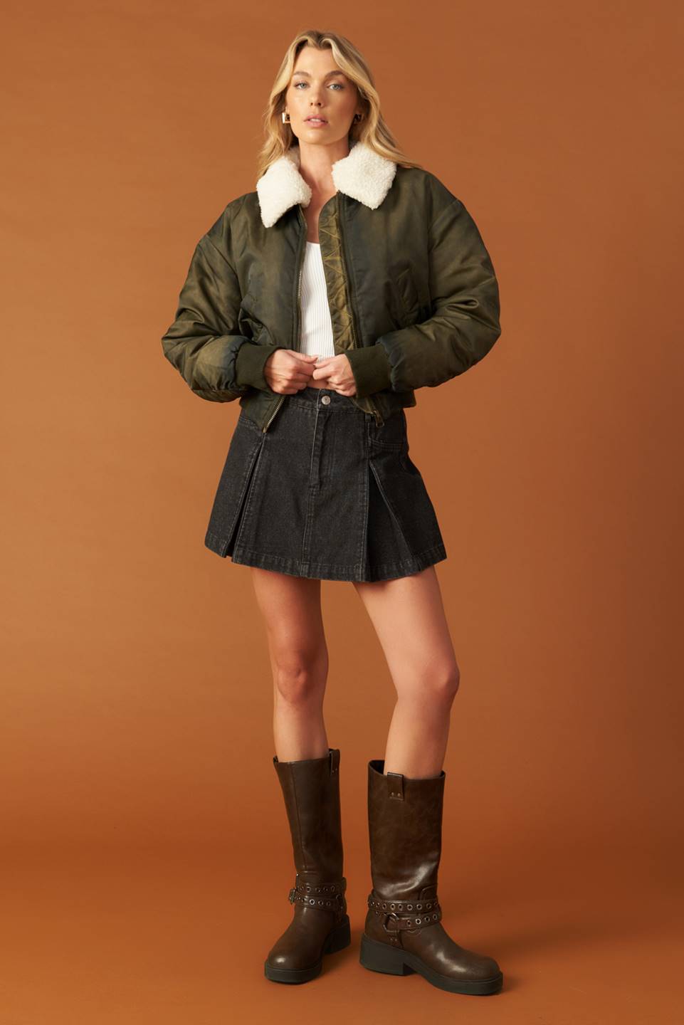 IN A TRANCE WOVEN BOMBER JACKET - Mack & Harvie