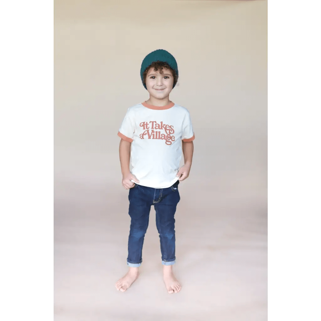 It Takes a Village Retro - Inspired Graphic T-Shirt - Mack & Harvie