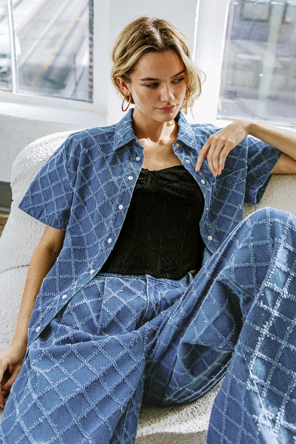 IT'S A SECRET DENIM TOP - Mack & Harvie