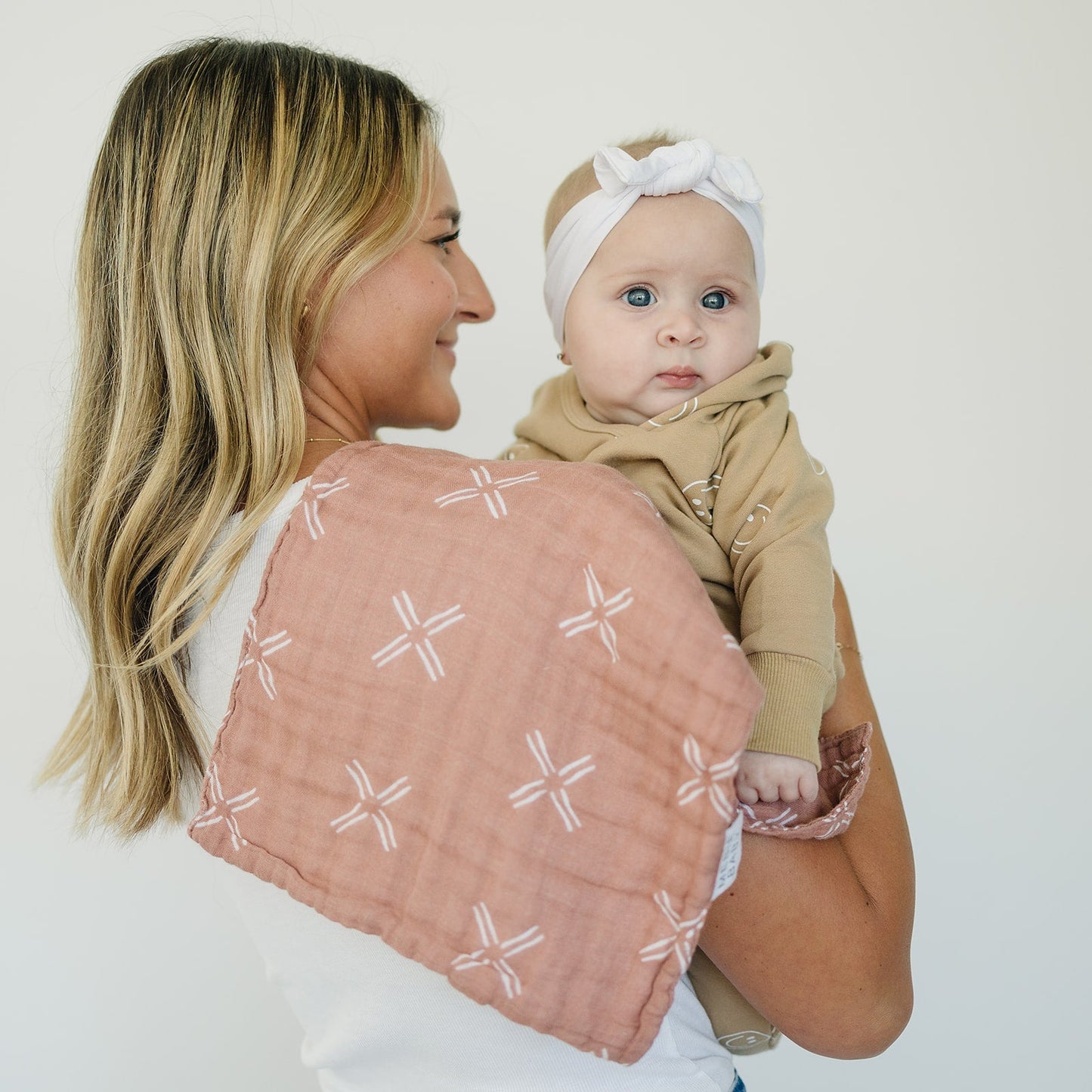 Just Peachy Muslin Burp Cloth - Mack & Harvie