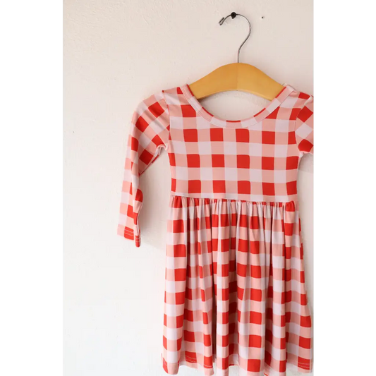 Kit Gingham Plaid Dress | Bamboo