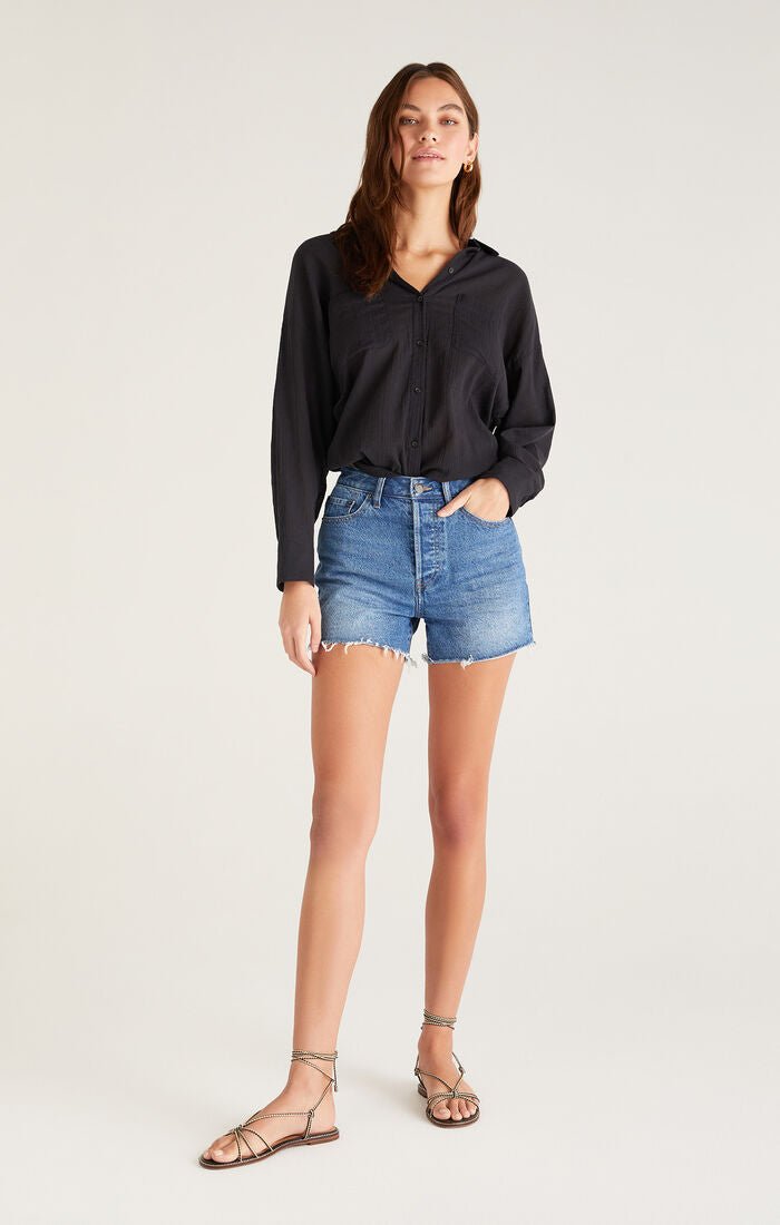 Lalo Gauze Button Up Top